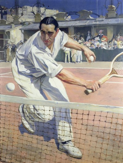 Ritratto di Max Decugis da Francois Flameng